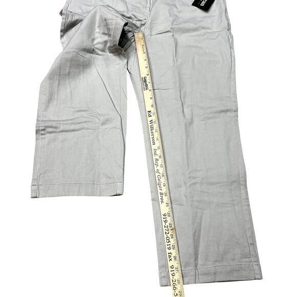 LL Bean Flannel Lined Pants Women Size 16P Petite Gray Chino Classic Fit Casual - Picture 10 of 11